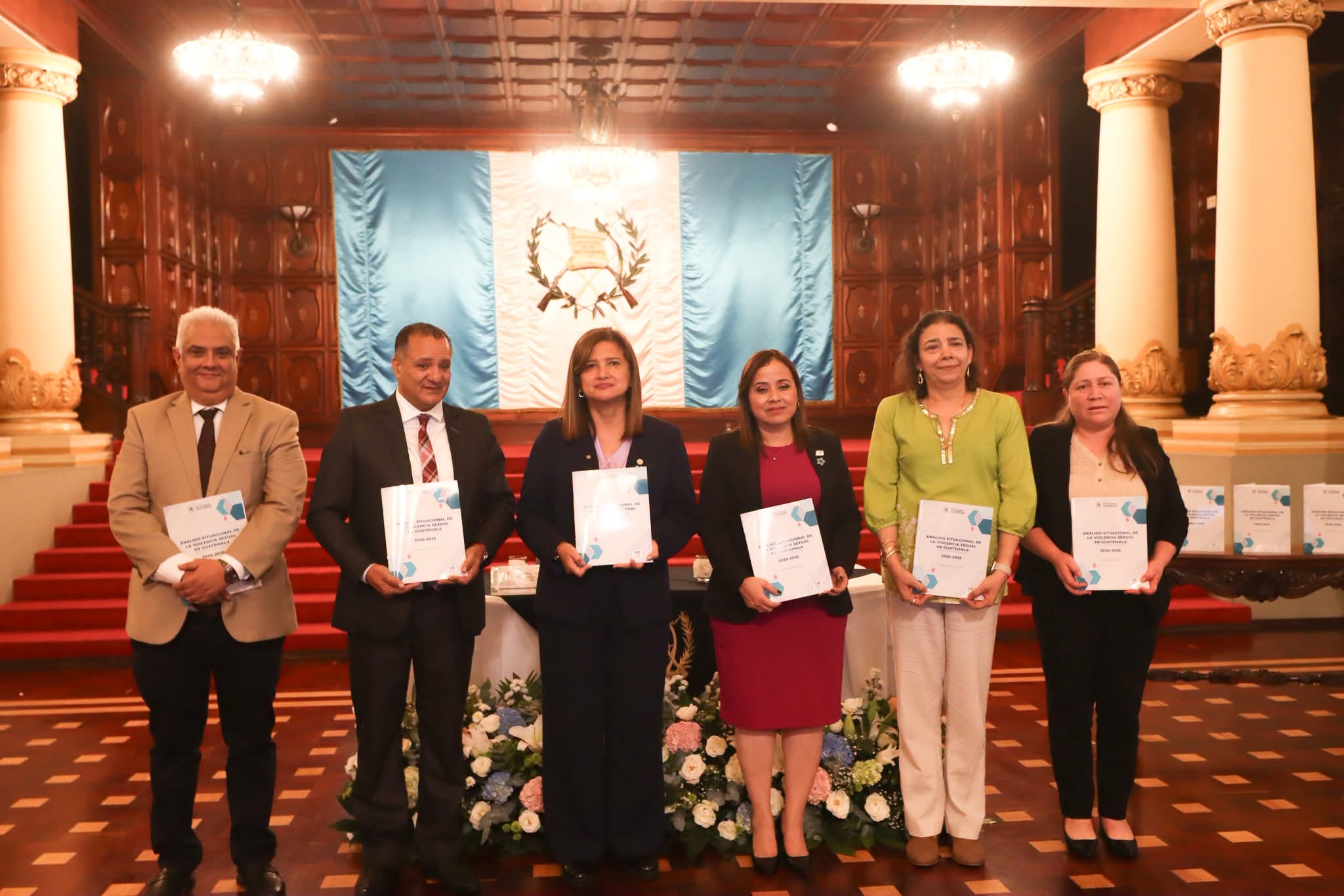 Autoridades guatemaltecas presentan el informe sobre el análisis situacional de la violencia sexual en el país para el periodo 2020-2025. (SVET Guatemala)