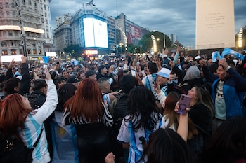 Festejos Argentina Inglaterra en el Mundial 2026 - Obelisco