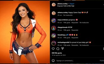 Athina Conley es porrista de