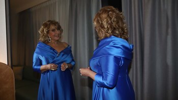 Divina, Georgina, minutos antes de