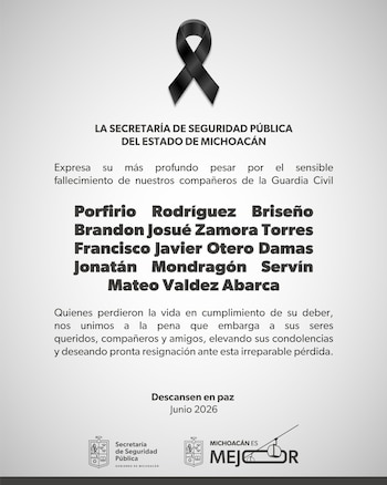 Ataque armado en Nahuatzen, Michoacán, deja cinco policías muertos y otros cinco lesionados: CJNG estaría detrás