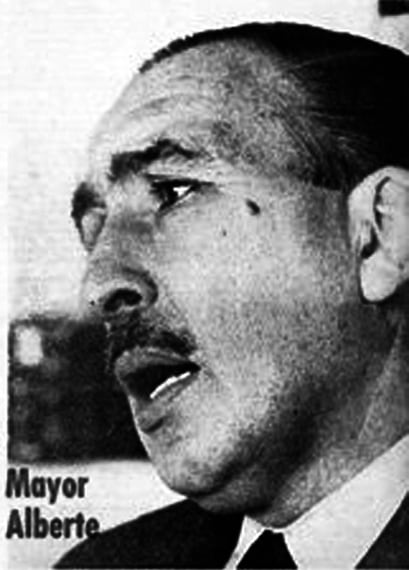 Con el asalto al poder de la Revolución Libertadora, Alberte fue degradado y encarcelado en Ushuaia