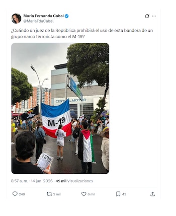 María Fernanda Cabal y sus críticas al M-19