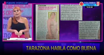 Magaly Medina pone en duda la imparcialidad de Karla Tarazona como crítica de espectáculos. Infobae Perú / Captura TV - Magaly TV La Firme