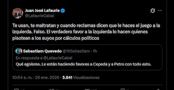 Juan José Lafaurie aseguró que