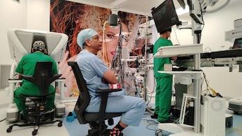 El programa de cirugía robótica continuará expandiéndose con la instalación de un tercer equipo en el Hospital Dr. Gustavo Nelson Collado, en Herrera. Cortesía CSS