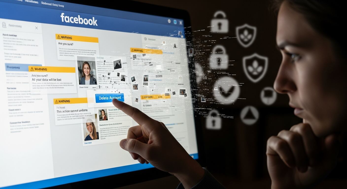 Facebook facilita la eliminación definitiva de cuentas y advierte sobre sus implicancias tecnológicas - (Imagen Ilustrativa Infobae)