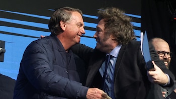 Jair Bolsonaro y Lara Trump