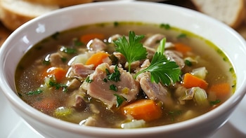 Receta de sopa de pollo