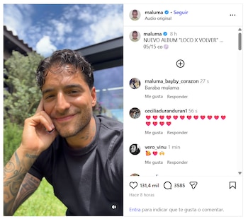 Fanáticos de Maluma se emocionaron tras anuncio del lanzamiento de su nuevo álbum - crédito @maluma/IG