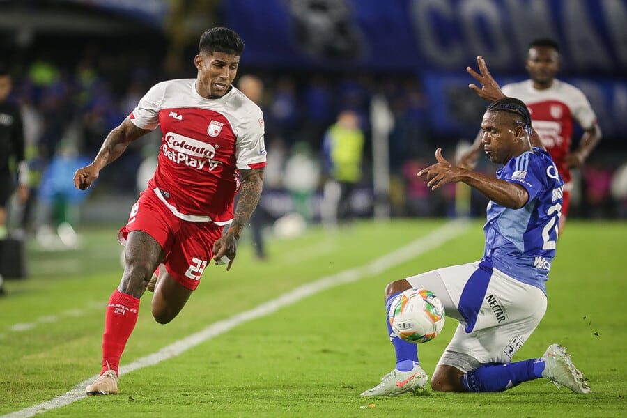 Millonarios y Santa Fe jugarán con la necesidad de conseguir una victoria en la Liga BetPlay - crédito Cristian Bayona/Colprensa