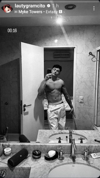 La imagen compartida por Lauty