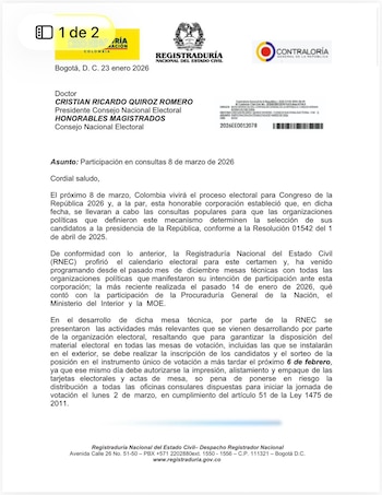 La Registraduría Nacional del Estado