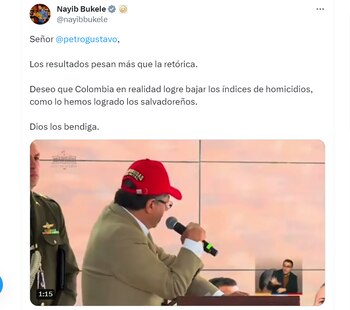 El presidente de El Salvador