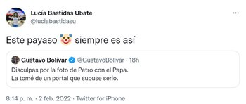 Gustavo Bolívar y Lucía Bastidas