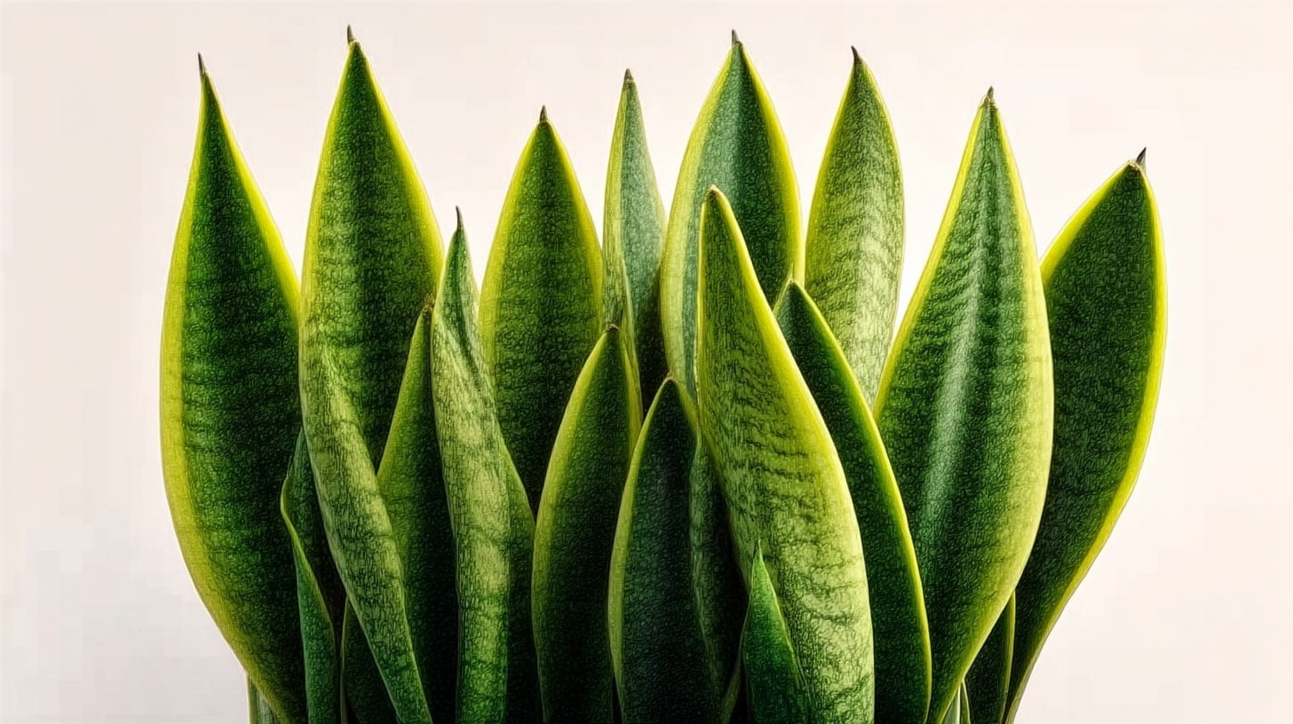La Sansevieria trifasciata, conocida como lengua de suegra, es una planta resistente ideal para decorar interiores y purificar ambientes. - (Imagen Ilustrativa Infobae)