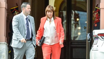 Patricia Bullrich, este viernes, al