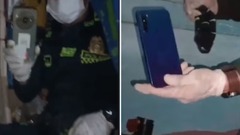 La Policía Valle decomisa 46 teléfonos celulares y material ilícito durante operativos contra redes criminales en las cárceles - crédito Captura video Policía