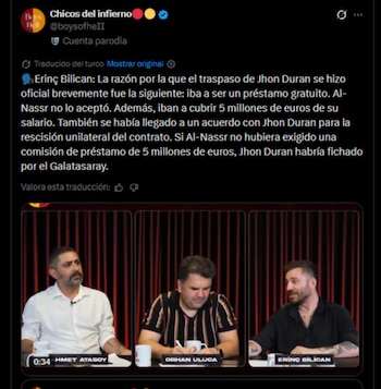 Desde Turquía se informó sobre la condición por la cual llegaría el delantero colombiano al cuadro de Estambul-crédito @boysofheII/X