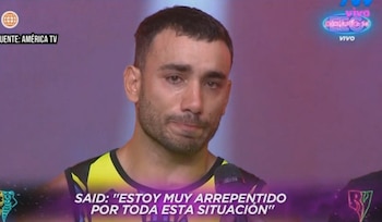 Said Palao viajó antes de su boda con el mismo grupo del escándalo. Captura: América Televisión.