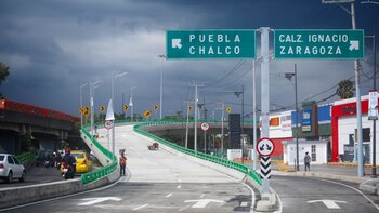 Claudia Sheinbaum inauguró puente vehicular