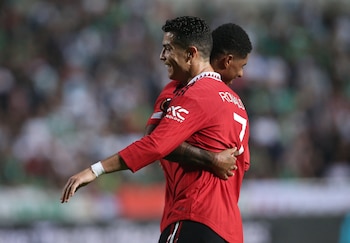 Cristiano Ronaldo y el abrazo