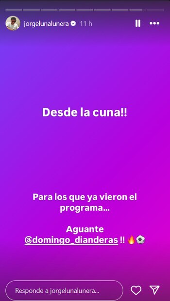 Jorge Luna y su mensaje