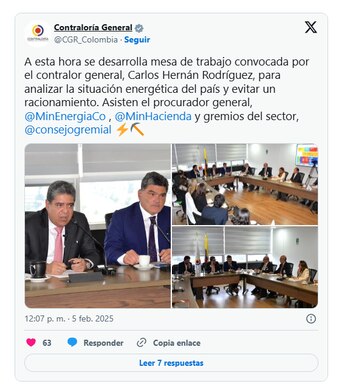 En su trino, la Contraloría