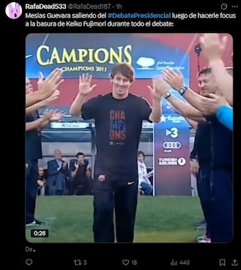 Debate 2026: usuarios convierten cruces entre candidatos en memes durante la tercera jornada en redes. Captura: X.