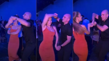 Esteban Cambiasso sorprendió con sus pasos de baile junto a su hija en una competencia en Italia: el video viral