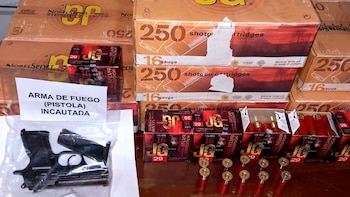 Munición incautada en Perú (Interpol)