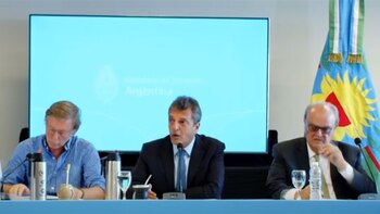 Sergio Massa junto a Juan