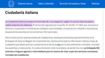 La Embajada de Italia en