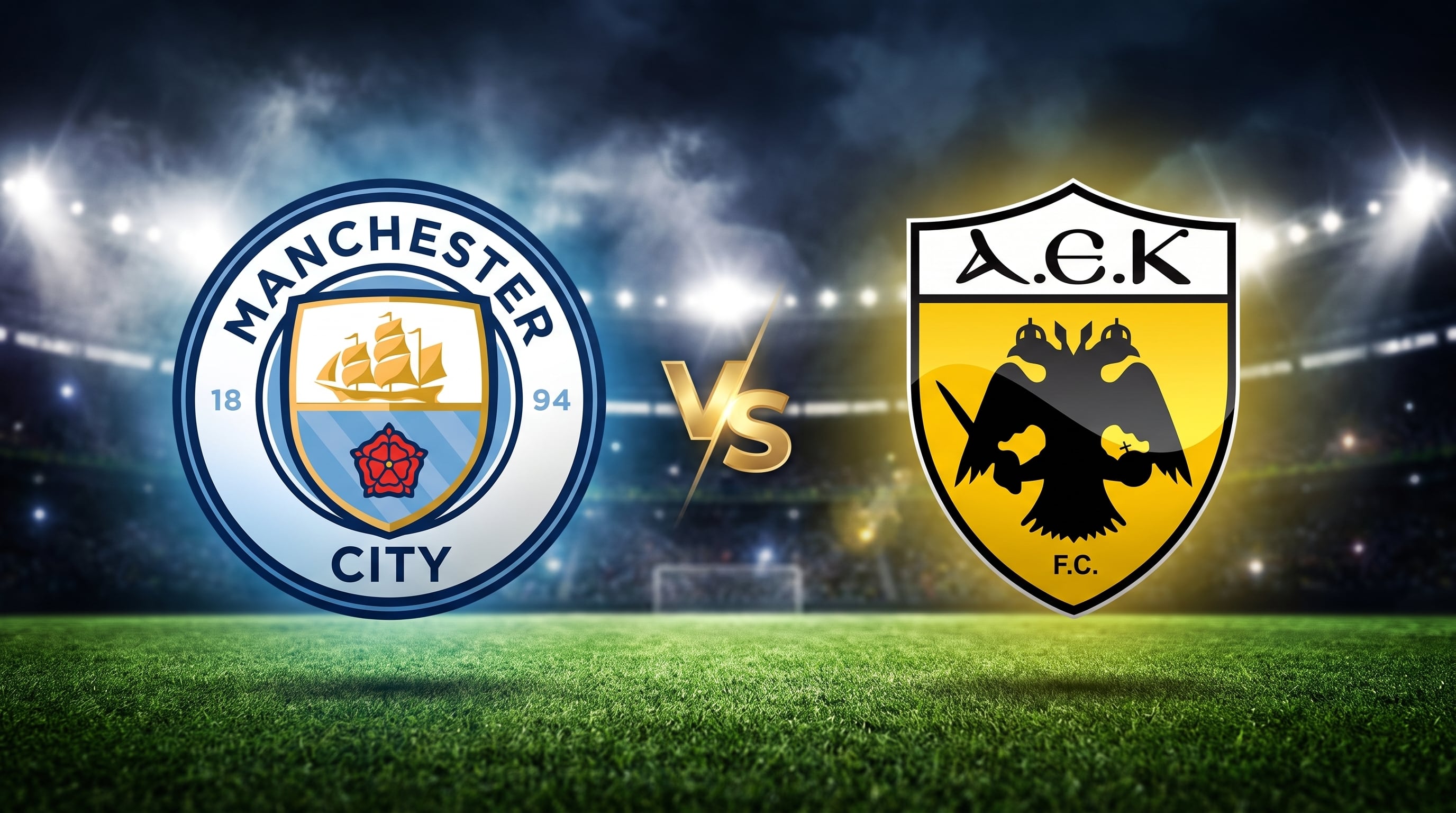 Manchester City vs AEK Atenas. (Imagen Ilustrativa Infobae)