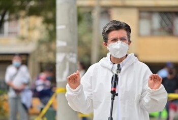 Claudia López, alcaldesa de Bogotá,