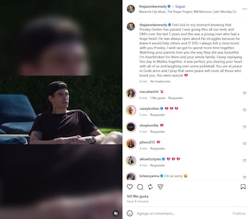 Los mensajes de despedida a Presley Gerber, hijo de Cindy Crawford y Rande Gerber