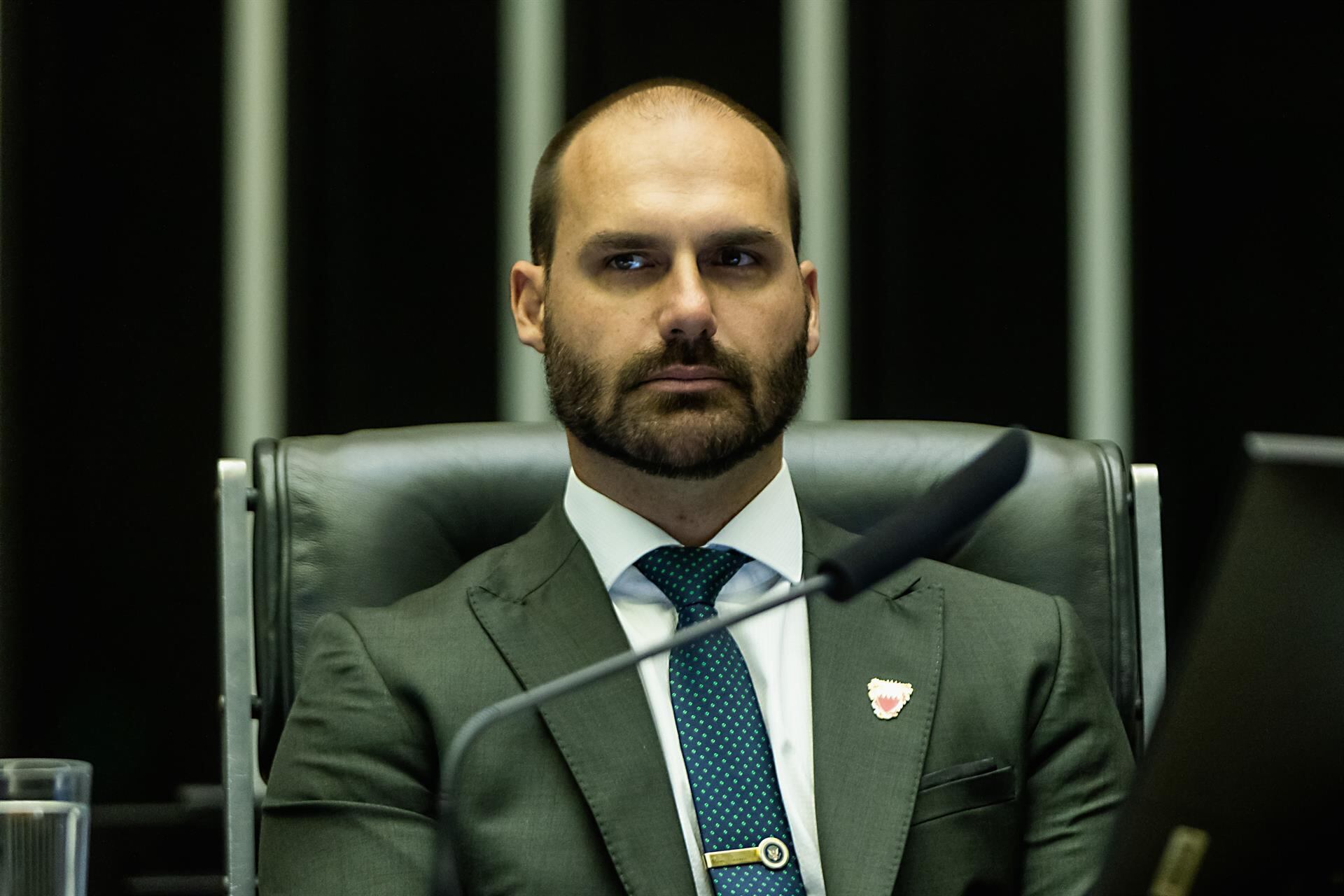Eduardo Bolsonaro fue imputado por presuntamente interferir en la causa contra su padre, Jair Bolsonaro (Europa Press)