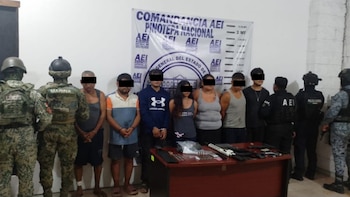Siete personas fueron detenidas con drogas este miércoles 17 de junio en Pinotepa Nacional, Oaxaca Foto: Fiscalía Oaxaca