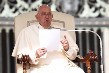 El papa se refirió brevemente