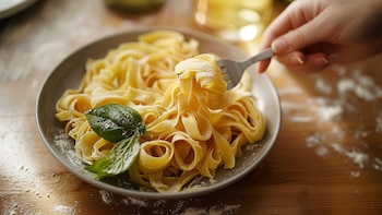 Receta de tallarines en salsa