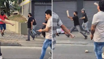 El casco lo salvó de morir: presunto ladrón fue acorralado y golpeado por la comunidad en Pereira