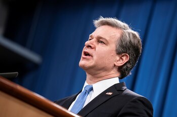Christopher Wray, director del FBI.