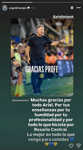 Ángel Di María le dedicó