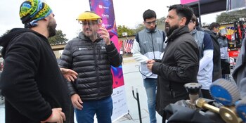 Josese Eidman (der), presidente de