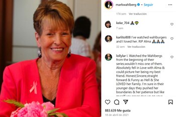 Alma Wahlberg, la madre del