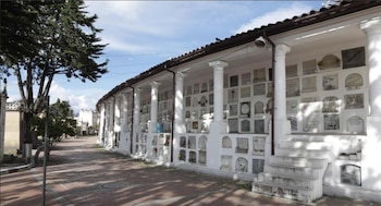 El área central del cementerio