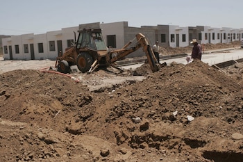 CULIACAN, SINALOA 26MAYO2009.-Construcción de casas