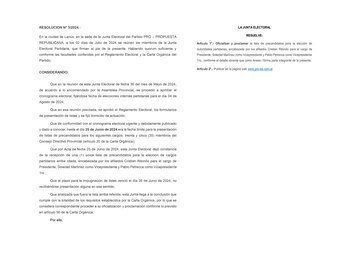 La Justicia oficializó la nueva