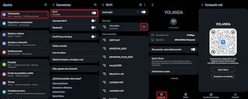 Compartir Wi-Fi con un código