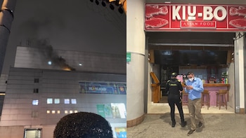 Incendio en plazoleta de comidas